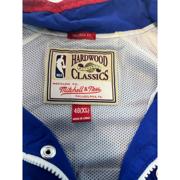 VTG Mitchell & Ness NBA Nets Jacket 1993-94 Hardwood Classics Pullover XL Rare - Picture 7 of 7